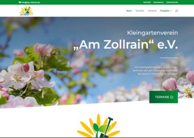 Webseite KGV Zollrain